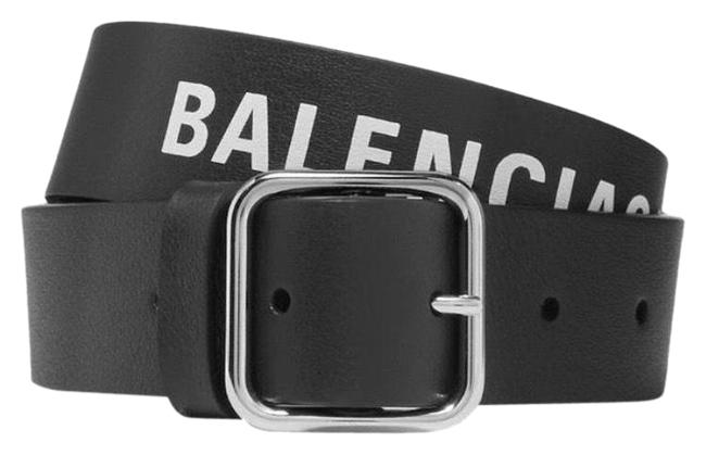 Balenciaga Black Everyday Logo Printed70 Belt