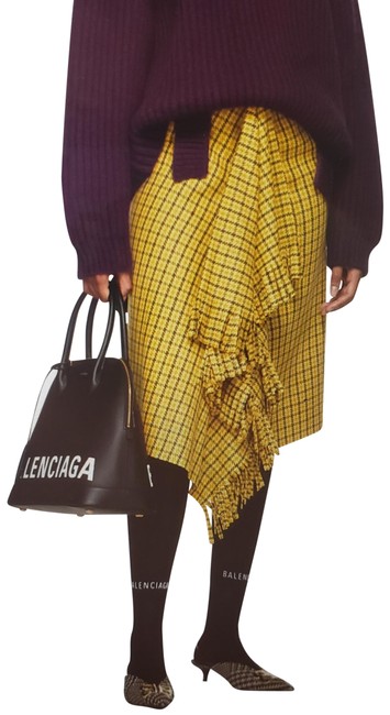 Balenciaga Black Monogram Printed Tights M Hat