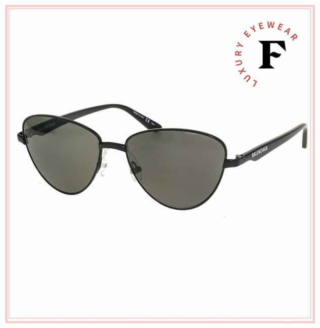 Balenciaga Black Neo 0011 Gray Cat Eye Bb0011s Shades Sunglasses