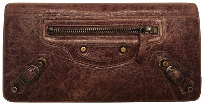 Balenciaga Brown Classic Money Billfold Wallet