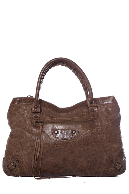 Balenciaga Brown Leather Tote