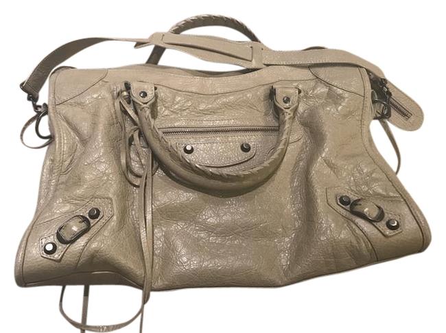 Balenciaga City 2 way Beige Agneau Shoulder Bag
