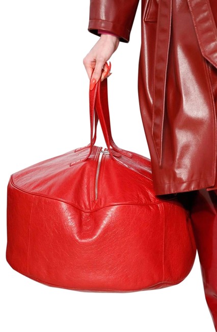 Balenciaga Crossbody New Red Leather Tote