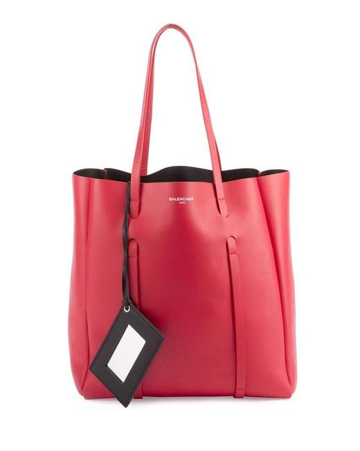 Balenciaga Everyday Red Leather Tote
