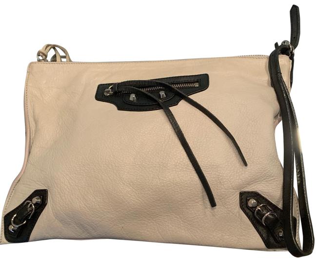 Balenciaga Gray Leather Wristlet