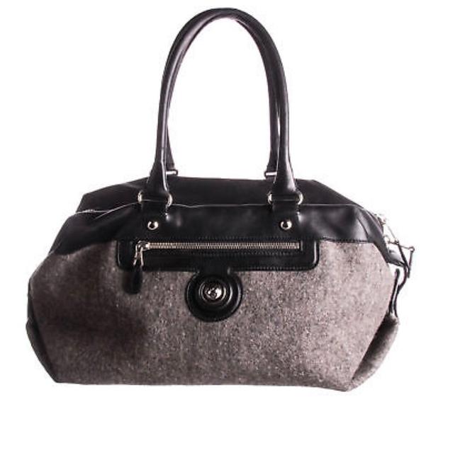 Balenciaga Duffle Bag GrayBlack Wool Satchel