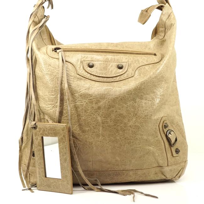 Balenciaga Grays Leather #412o3184 Shoulder Bag