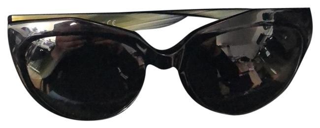 Balenciaga Green and Black Sunglasses