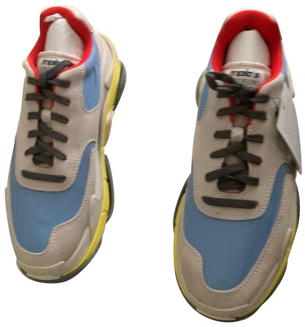 Balenciaga Grey Blue and Yellow Sneakers Wide