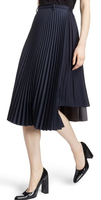 Balenciaga Grey Layered Plisse Pleat Skirt0 XS, 25