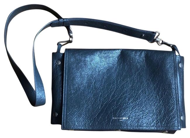 Balenciaga Grey Leather Cross Body Bag