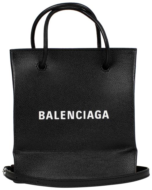 Balenciaga Shopping Tote Heritage Black Leather Shoulder Bag