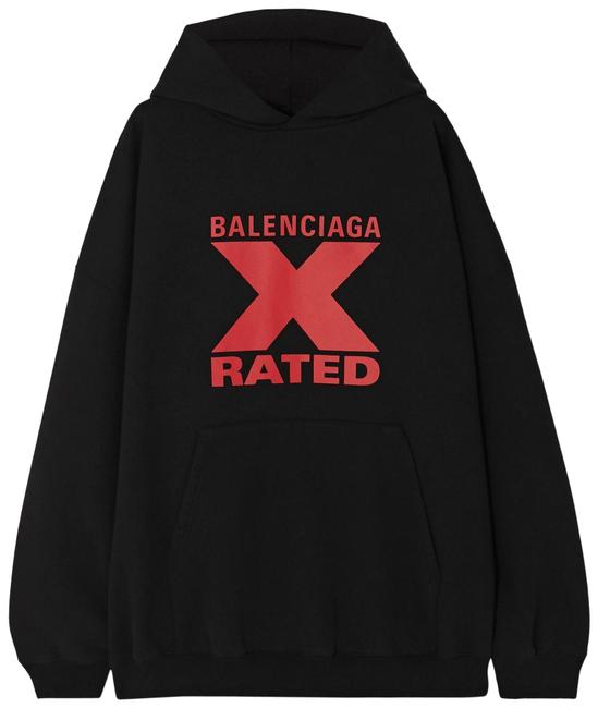 Balenciaga Jersey Overd Printed Cotton jersey SweatshirtHoodie8 M