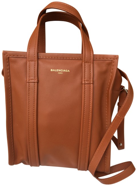 Balenciaga Ladies 452458 Tan 32910 Leather Messenger Bag