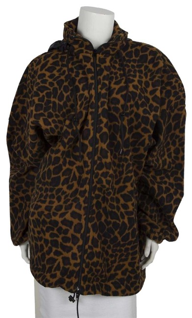 Balenciaga Leopard Animal Print Overd Jacket10 M