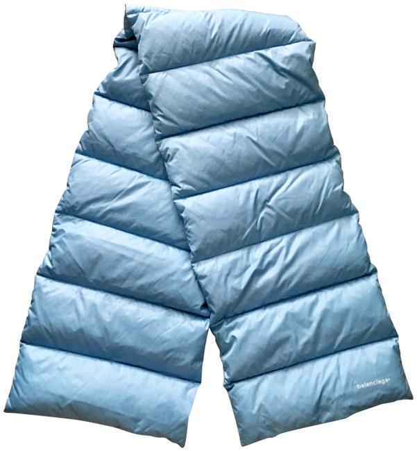 Balenciaga Light Blue Quilted ScarfWrap