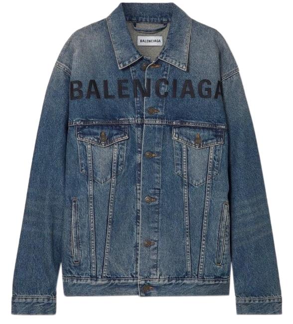 Balenciaga Like A Man Logo Embroidered Overd Jacket12 L