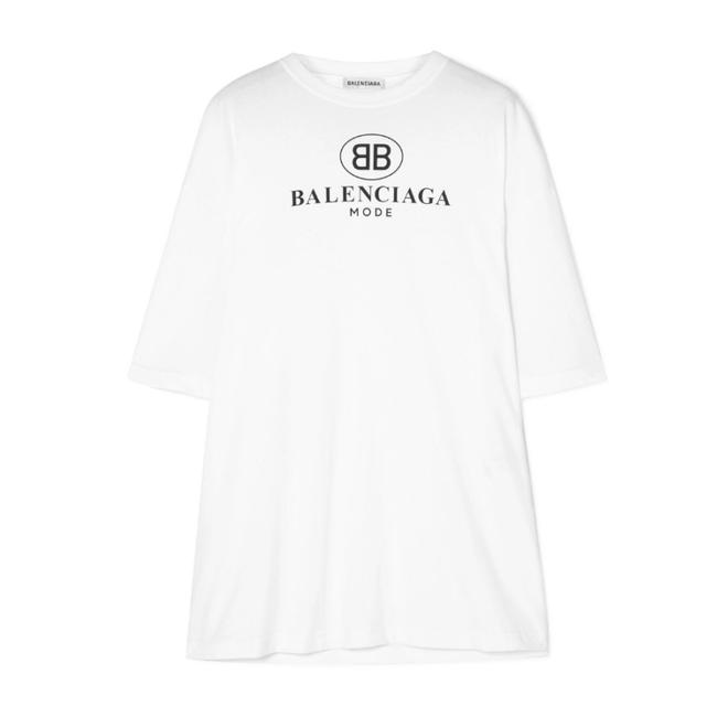 Balenciaga Logo Printed Overd Tee Shirt8 M