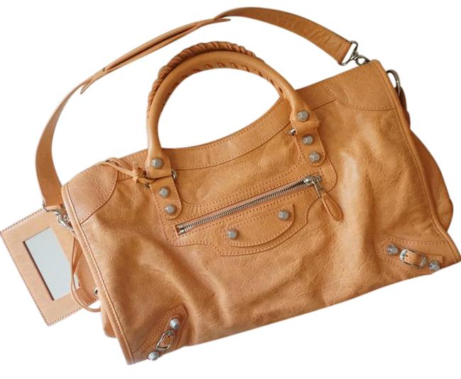 Balenciaga New Giant 12 City Sunny Orange Shoulder Bag