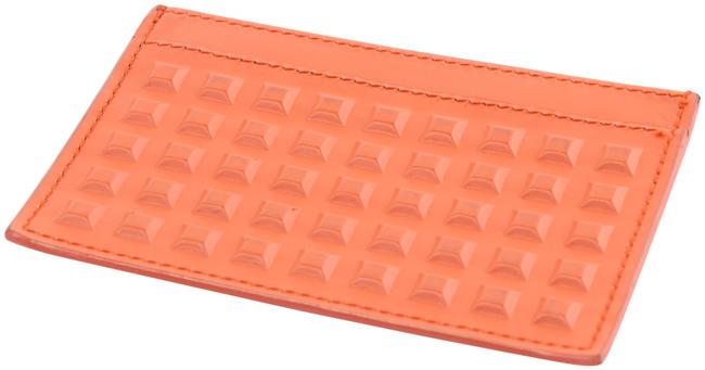 Balenciaga Orange Men Leather Card Holder Wallet