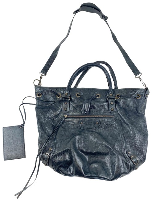 Balenciaga Paris Classis City Green Lambskin Leather Tote