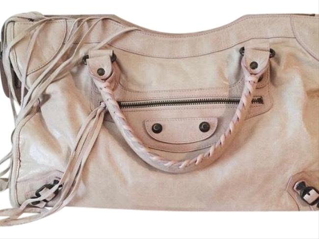 Balenciaga Pink Leather Satchel