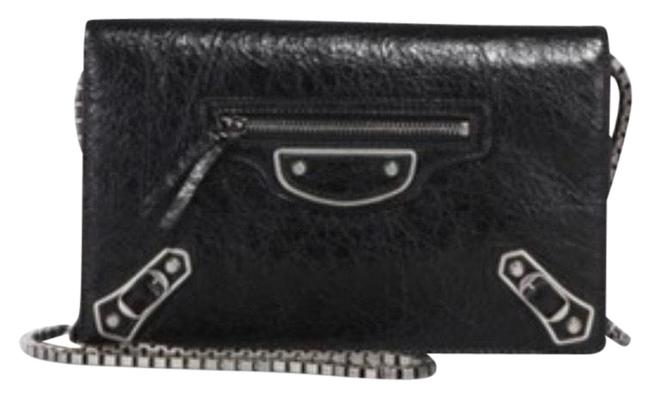 Balenciaga Shoulder Clutch Metallic Edge Chain Wallet New Cross Body Bag