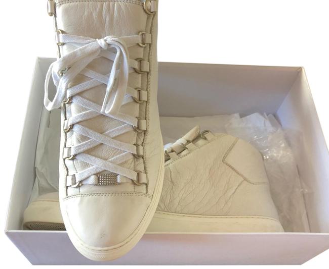 Balenciaga White Arena FlatsEU 45US 15