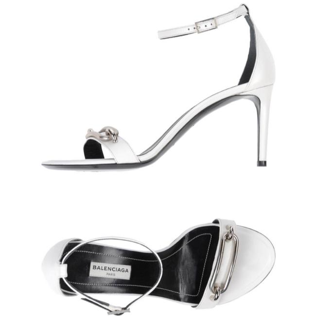 Balenciaga White Silver New Sandals