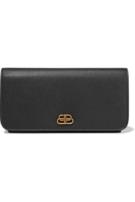 Balenciaga Bb Textured leather Continental Wallet