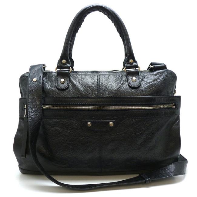 Balenciaga 2way Mens 3406831000G5387 Black Leather Messenger Bag