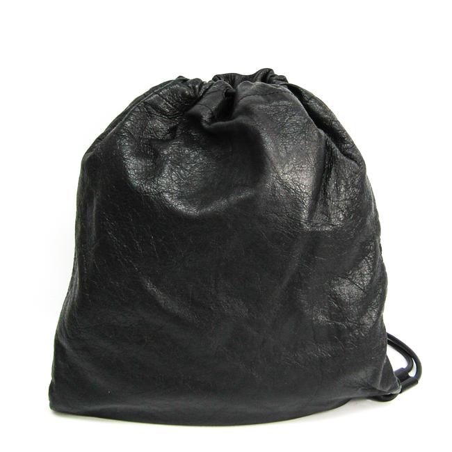 Balenciaga 459588 Unisex Black Leather Shoulder Bag