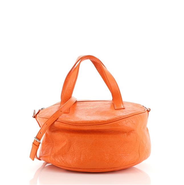 Balenciaga Air Small Orange Leather Hobo Bag