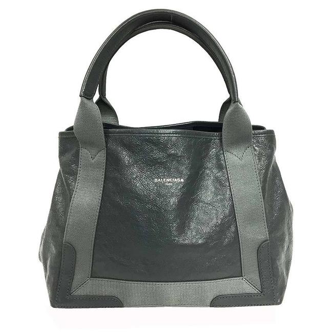 Balenciaga Bag Hippo S 542017 Lambskin Leather Gray Cotton Tote