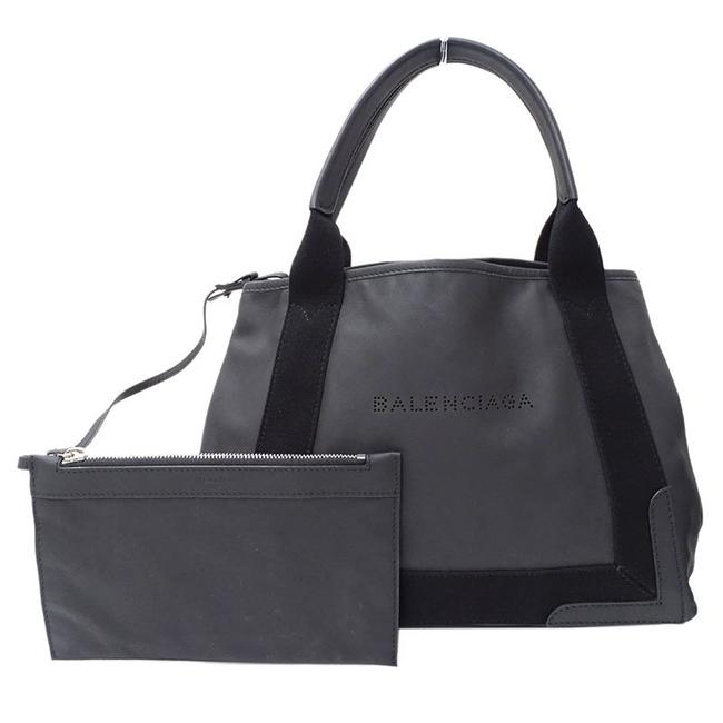 Balenciaga Bag Navy Hippo Black Leather Tote