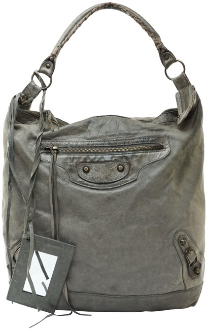 Balenciaga Bag The Day Leather #7797b12 Gray Tote