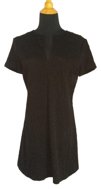 Balenciaga Black Cotton Jacquard Mini Short Casual Dress10 M