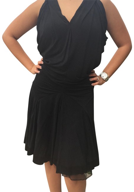 Balenciaga Black Evening Knee Length Cocktail Dress8 M