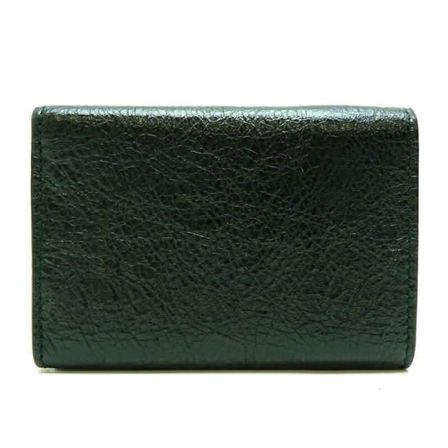 Balenciaga Black Ladies Tri fold 477455 Leather Wallet