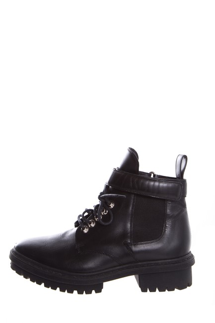 Balenciaga Black Leather Ankle BootsBooties