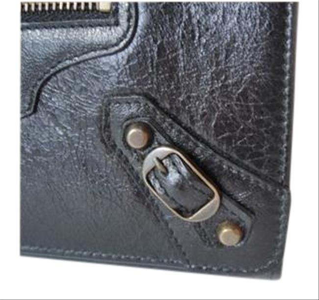 Balenciaga Black Long With Zipper 163471 Wallet