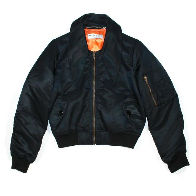 Balenciaga Black New: 2017 Pilot Bomber Zip Coat Us 0 34 Jacket0 XS