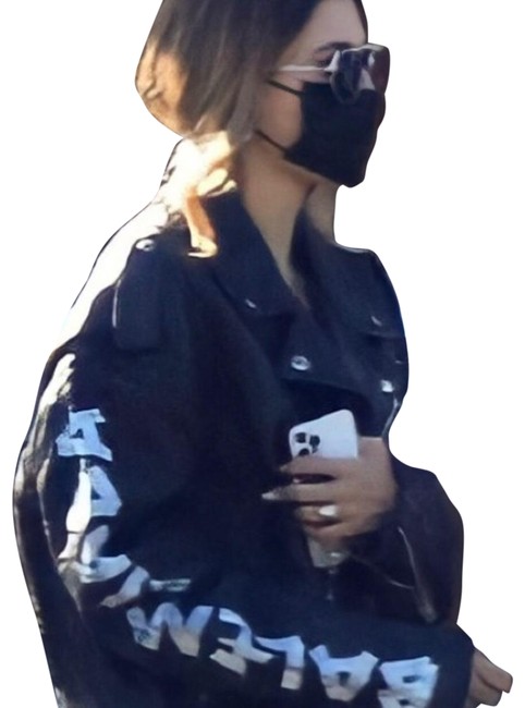 Balenciaga Black Tags Attached Logo Sleeve Jacket8 M