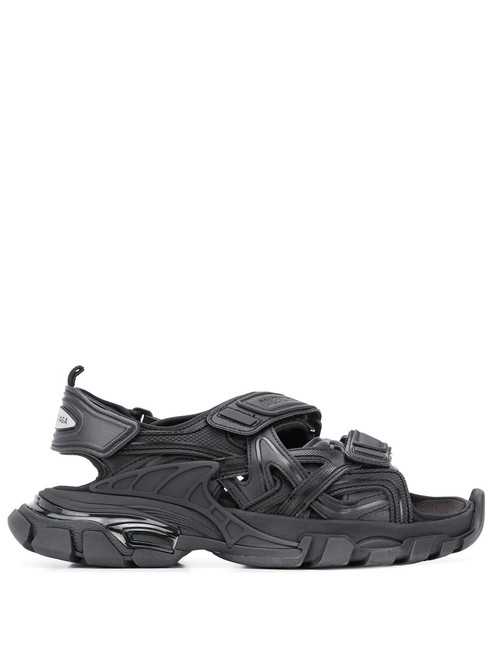 Balenciaga Black Track Sandals