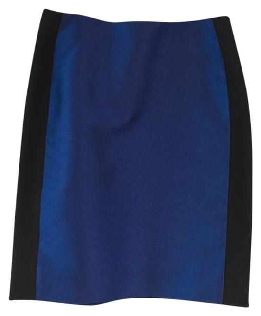 Balenciaga Blue Iridescent with Black Trim Skirt6 S, 28