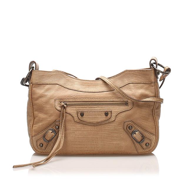 Balenciaga Brown Leather Cross Body Bag