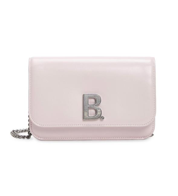 Balenciaga Chain Wallet Light Rose Leather Cross Body Bag
