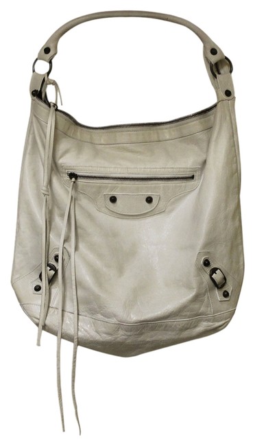 Balenciaga Chevre SpringSummer 2005 White Leather Hobo Bag