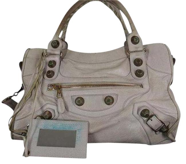 Balenciaga Shoulder Bag City Two way 37bala624 204086 Brown Leather Satchel