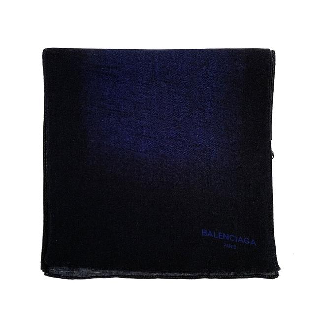 Balenciaga Graffiti Unisex Modal Blend Blue ScarfWrap